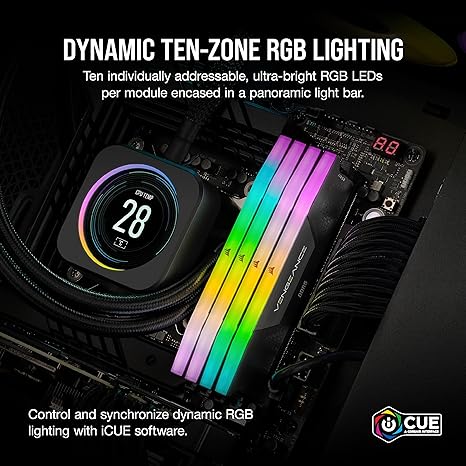 Corsair Vengeance RGB 32GB (2x16GB) 5200MHz DDR5 Memory Kit Corsair Vengeance RGB 32GB (2x16GB) 5200MHz DDR5 Memory Kit